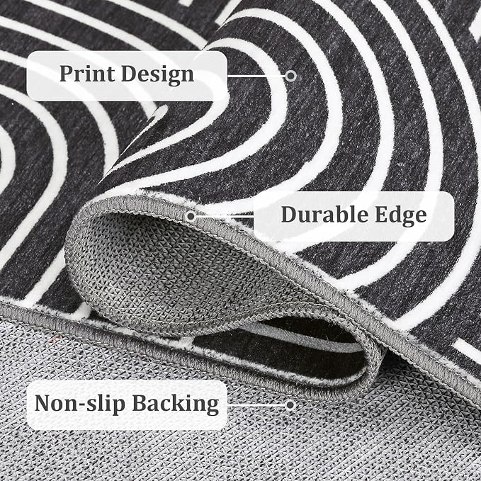 ROYHOME Washable Rug 4x6 Area Rugs - Image 8