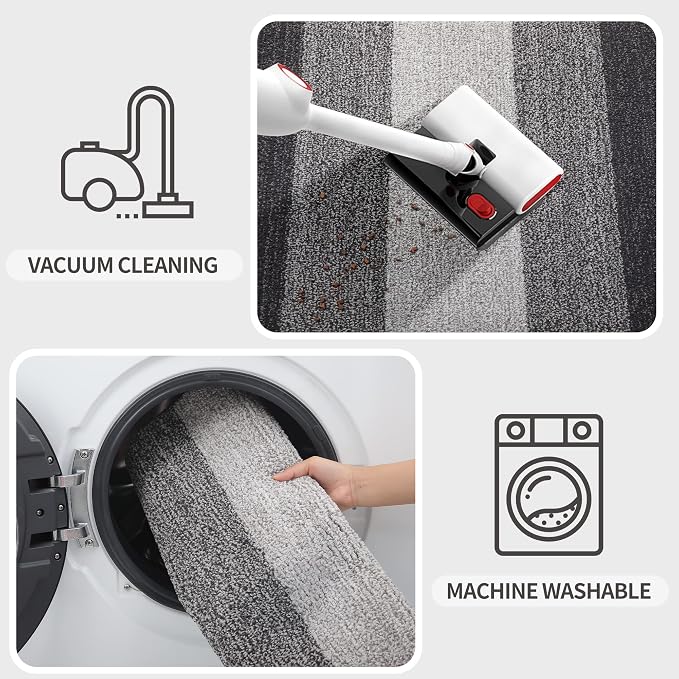 Kitinjoy Indoor Outdoor Door Mat, 32x20 Non-Slip Absorbent Dirt Trapper - Image 5