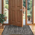 Dark Grey Entryway 2x5 Runner Rug, Small Throw Runners by WelcometoBabovid