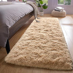 YJ.GWL Fluffy Runner Rugs for Bedroom Living Room Soft Shag Rug 2x6 Feet by YJGWLHomeDecor