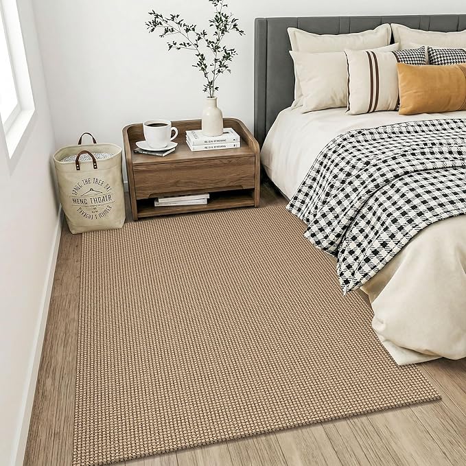 KOZYFLY Boho Washable 4x5 Entry Woven Area Rug, Braided Throw Rugs - Image 8