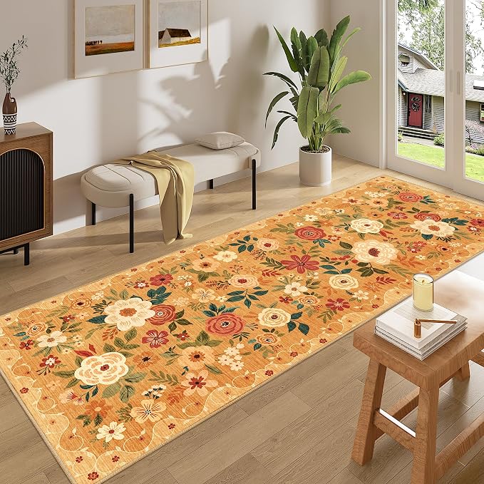 DUKINO 3x8 Runner Rug, Washable Rug - Image 3