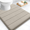 OLANLY Memory Foam Toilet Rugs U Shaped 24x20, Super Soft Absorbent Contour by OLANLY
