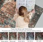 Moynesa Ultra-Thin Washable Vintage Area Rug - Image 6