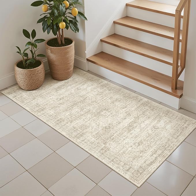 Soalmost 2x4 Washable Rugs for Kitchen, Powder Room Small Area Rug Non-Slip - Image 4