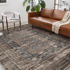 CHAMPLANT Washable Area Rug 10'x14' Boho Design Non-Shedding Easy Care Ideal by CHAMPLANT
