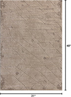 Loloi Amber Lewis Monty Collection MOT-05 Beige/Natural 2'-7" x 4', .50" Pile - Image 2