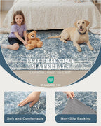 Madane 8x10 Area Rugs for Living Room, Machine Washable Vintage Rug - Image 6