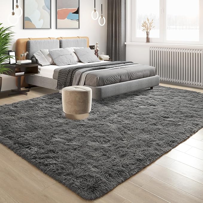 Tepook Fluffy Large Rugs for Living Room, 8x10 Area Rugs for Bedroom, Modern - Image 3