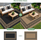 GENIMO Outdoor Rug Waterproof for Patio Decor, Outside Area Mat for Rv - Image 5