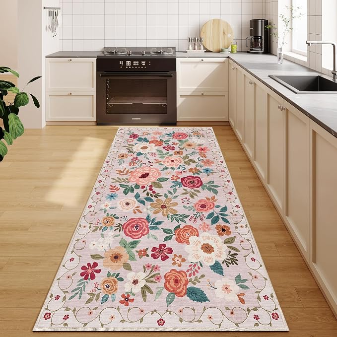 DUKINO 3x8 Runner Rug, Washable Rug - Image 7