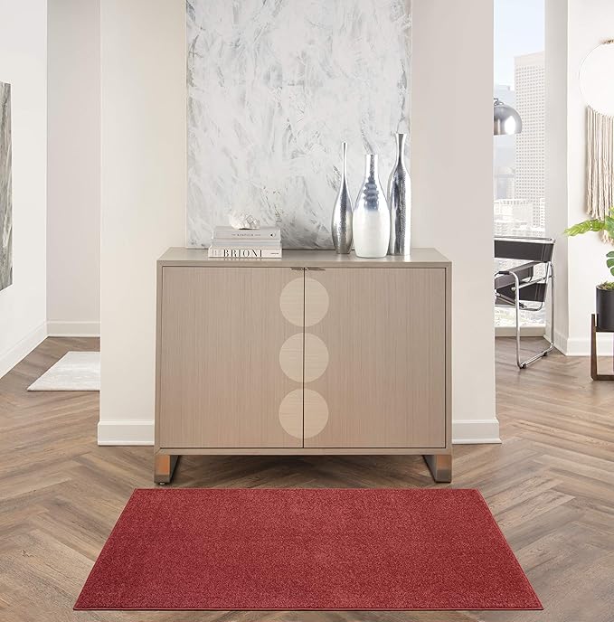 Nourison Home Nourison Essentials Brick Red 3' x 5' Area Rug by NourisonHome