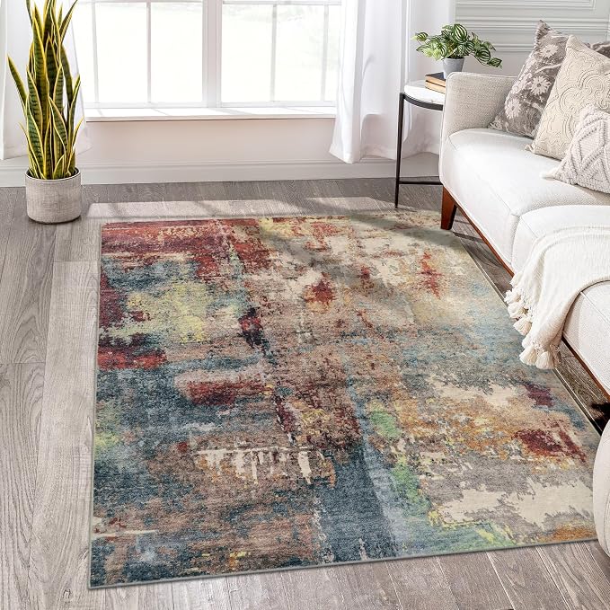 Lahome Modern Abstract 5x7 Area Rugs - Image 3