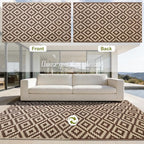 SAND MINE Reversible Mats, Plastic Straw Rug, Modern Area Rug, Large Floor Mat - Image 3