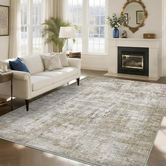 5x7 Area Rugs Washable Living Room Rug-No Slip Soft Carpets Modern Abstract - Image 8