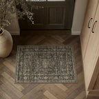 Kitchen Rug Set of 3 Washable Brown Vintage Kitchen Mats - Image 2
