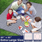ZAZE Picnic Blankets Machine Washable, Oversized XL Outdoor Mat - Image 2
