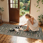 Washable 2x8 Hallway Runner Rug: Vintage Water-Resistant Kitchen Entryway Rug - Image 6