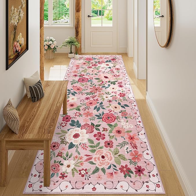 DUKINO 3x8 Runner Rug, Washable Rug - Image 6