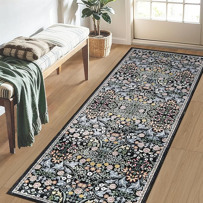 Runner Rug for Entryway: 2x5 Kitchen Rugs Non Slip Washable Ultra-Thin Soft - Image 3