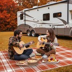 GENIMO Waterproof Outdoor Rug for Patio Clearance, Lightweight RV Camping Mat - Image 3
