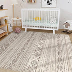 Nakagishi 9x12 Area Rugs Living Room: Washable Boho Large Neutral Soft - Image 7