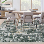 Area Rugs 8x10 Living Room: Washable Rug Modern Abstract Large Rugs Soft Non - Image 3