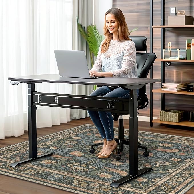 48"x60" Office Chair Mat for Hardwood Tile Floor, Under Desk Carpet Protector - Image 2