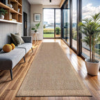 CAMILSON Indoor and Outdoor Runner Rug Natural Herringbone Seagrass Boho Design - Image 6