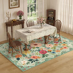 DUKINO 5x7 Area Rug, Floral Rugs - Image 3