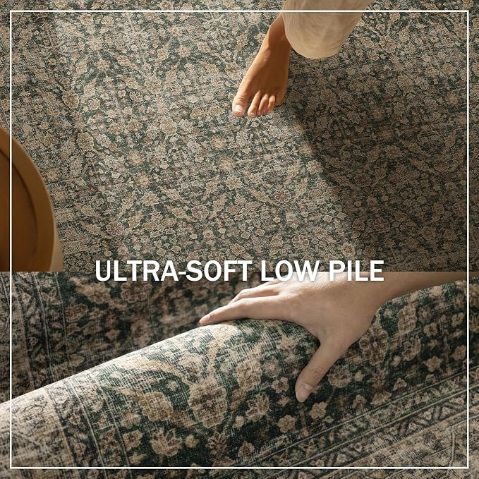 Machine Washable Hallway Runner Rugs: 2'x6' Kitchen Rug Stain Resistant Non - Image 4