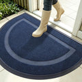OLANLY Half Circle Door Mat Indoor Outdoor Entrance Welcome, Waterproof by OLANLY