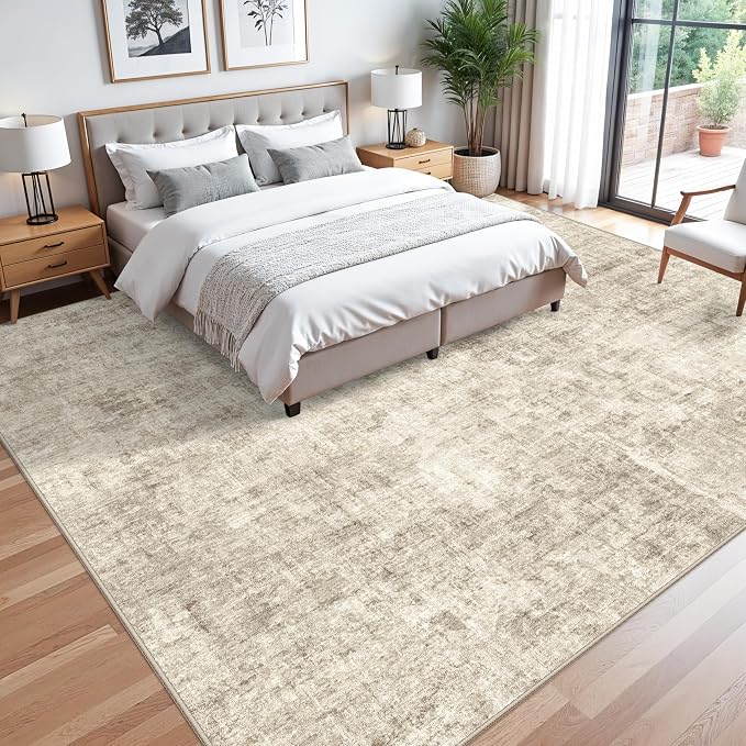 12x12ft Square Living Room Rug – Non-Slip Washable Extra Large Floor Carpet - Image 3