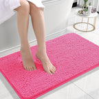 OLANLY Small Bathroom Rugs 24x16, Extra Soft Absorbent Chenille Bath Rugs by OLANLY