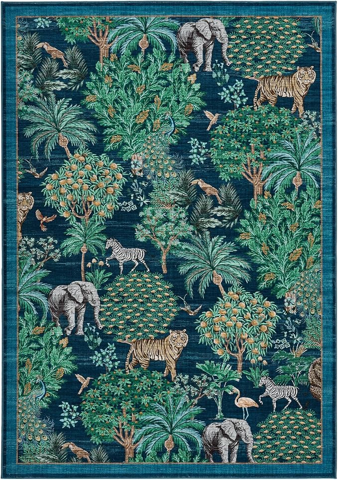 GarveeHome Jungle 8x10 Area Rug Washable Rugs - Image 4