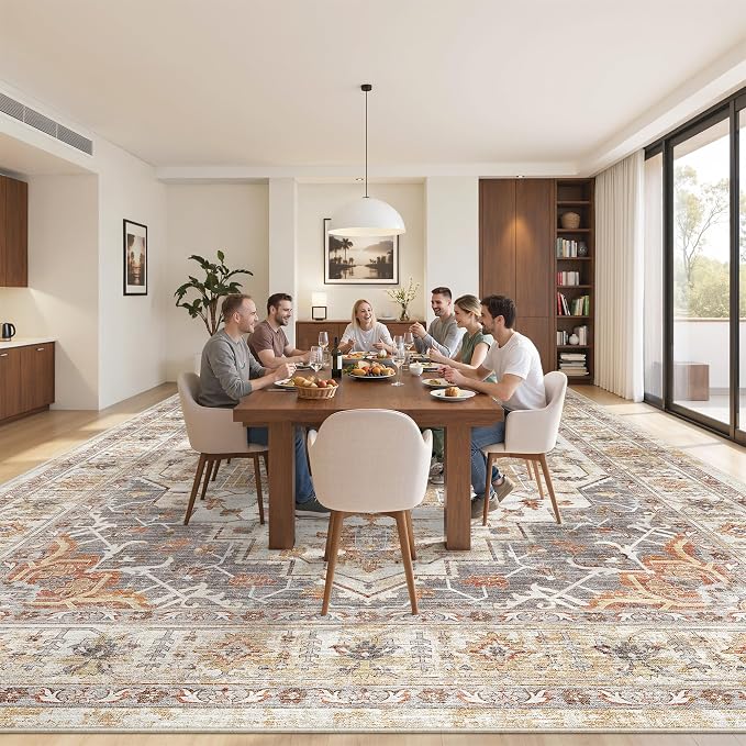 befbee 10x14 Area Rugs, Ultra-Thin Washable Rugs - Image 9