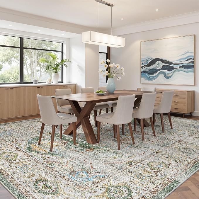befbee 10x14 Area Rugs, Ultra-Thin Washable Rugs - Image 8