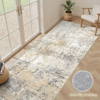 Runner Rug Kitchen Washable Rugs: 2x6 Non-Slip Abstract Soft Modern Stain - Image 3