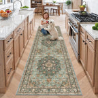 TOPRUUG Green Entryway 2x8 Rug by TOPRUUG