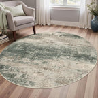 BEIMO Round Rugs 4FT for Living Room Bedroom, Modern Abstract Machine Washable - Image 2