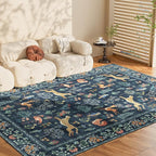 DUKINO 6x9 Rug, Washable Animal Living Room Rug - Image 9