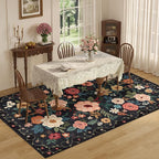 DUKINO 5x8 Area Rug for Living Room, Washable Lightweight Non Slip Floral - Image 5