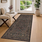 Brown Entryway 2x5 Runner Rug, Small Throw Runners by HazoHaus