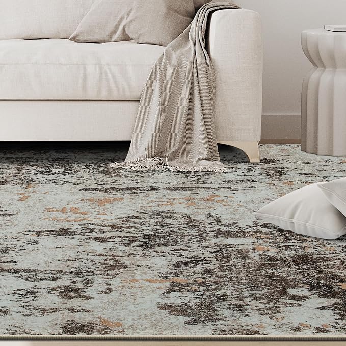 6x9 Area Rugs for Living Room Rug Washable: Abstract Rug for Dining Room - Image 9