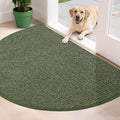 BEQHAUSE Dirt Trapper Door Mat 32" x 48" Half Circle Non-Slip Washable Doormats by BEQHAUSE