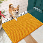 OLANLY Dog Door Mat for Muddy Paws 24x16, Ultra Absorbent Chenille Mud Doormat by OLANLY