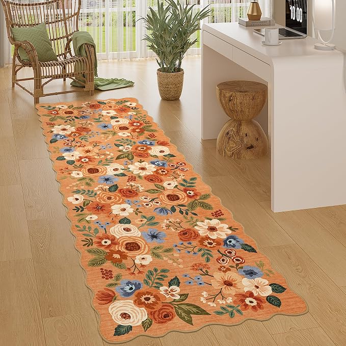 DUKINO 2.6x8 Runner Rug for Hallway, Washable Kitchen Rug - Image 3