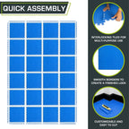 ProsourceFit Exercise Puzzle Mat 1/2-inch, EVA Interlocking Foam Floor Tiles - Image 5