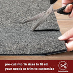 BAGAIL Felt and Natural Rubber Backing Rug Pads 1/4” Thick, 2 x 3 Ft Non Slip - Image 5