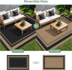 GENIMO 6' x 9' Outdoor Rug Waterproof - Image 4
